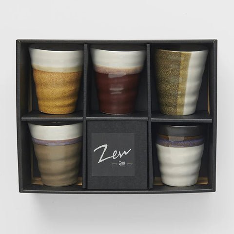 Earth Tones Mug - set of 5 230ml
