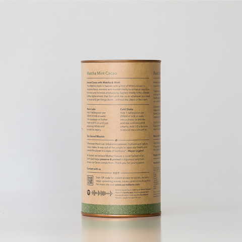 Sacred Cacao - Vitality: Matcha Mint Cacao