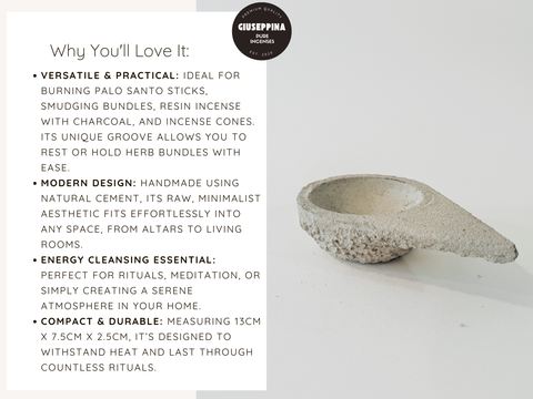 Concrete Incense Holder