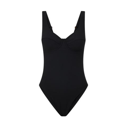 Original Underwire One Piece - Black Rib