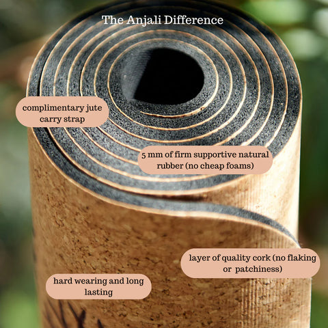 Anjali Luxury Cork Yoga Mat