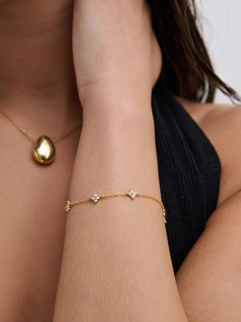 Dainty 18K Gold Plated Bracelet