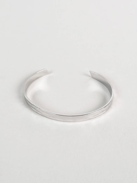 Toro Open Cuff Sterling Silver Plated Bangle