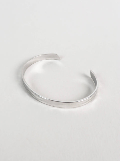 Toro Open Cuff Sterling Silver Plated Bangle
