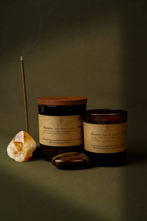 All Chakra Meditation Pure Essential Oil Candles: Heart / Small