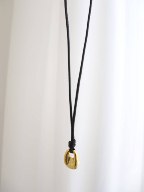 Rope Charm Necklace Gold