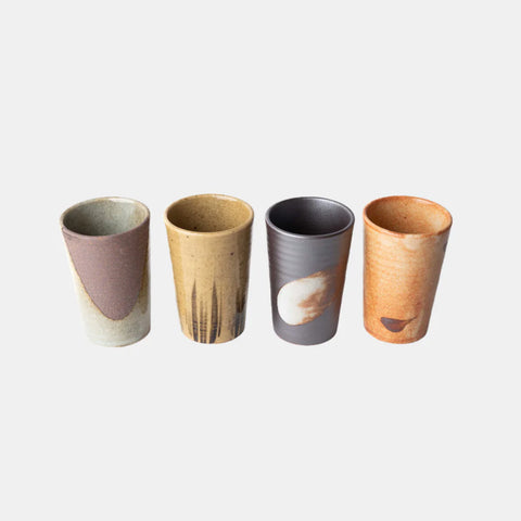 Straight Side Mixed Cup Set 4pcs