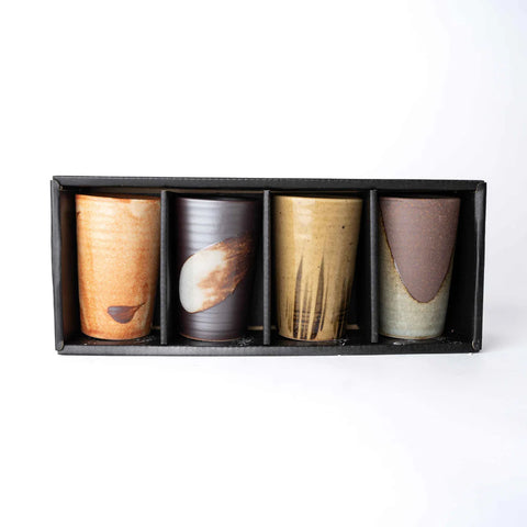 Straight Side Mixed Cup Set 4pcs