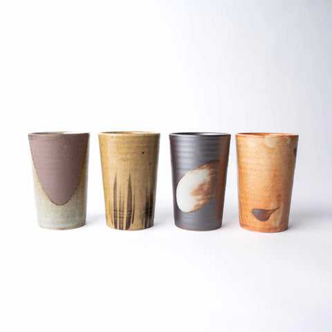 Straight Side Mixed Cup Set 4pcs