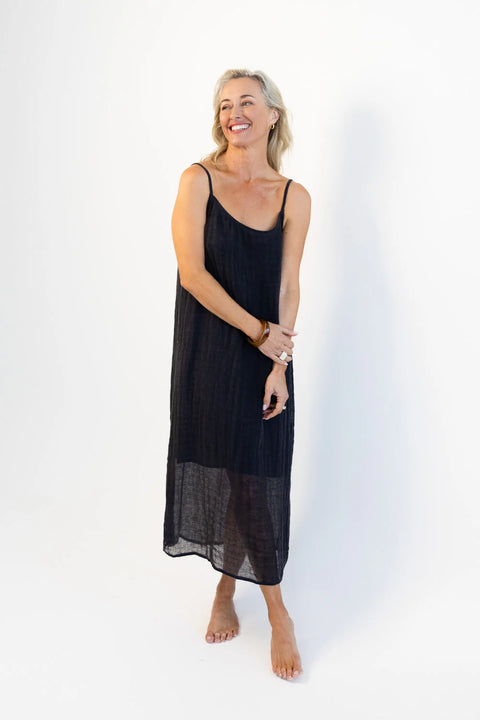 Luxe Linen Midi Dress