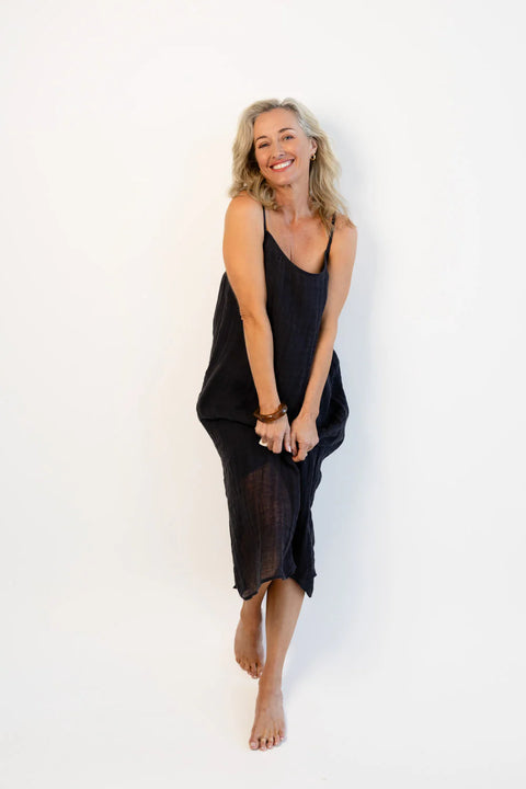 Luxe Linen Midi Dress