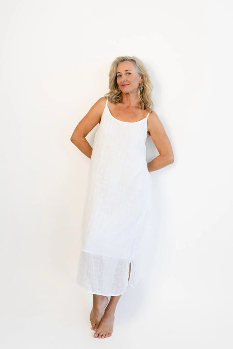 Luxe Linen Midi Dress