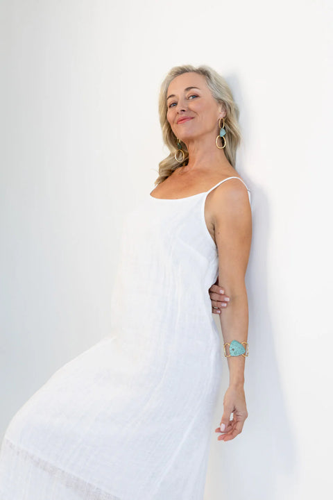 Luxe Linen Midi Dress