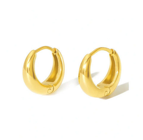 Love Her Olivia Hoops - Large Gold