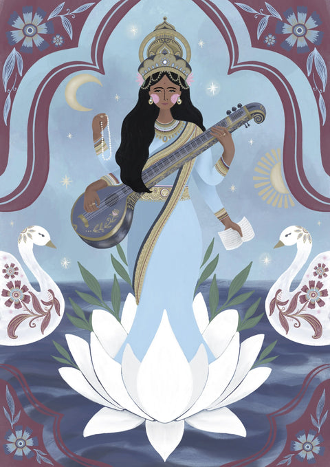 SARASWATI Art Print