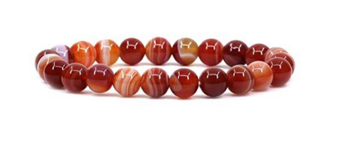 Crystal Bead Bracelet DREAM AGATE 8mm