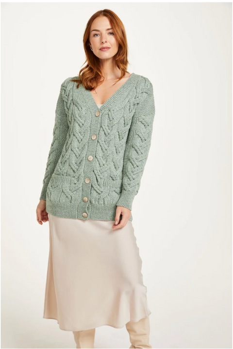 Downpatrick Ladies Aran Cardigan