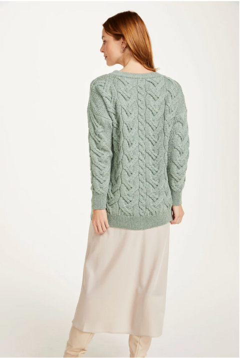 Downpatrick Ladies Aran Cardigan