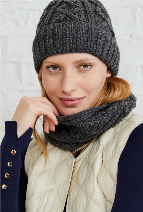 Mulranny Aran Diamond Stitch Hat