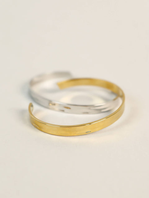 Toro Open Cuff 18K Gold Plated Bangle