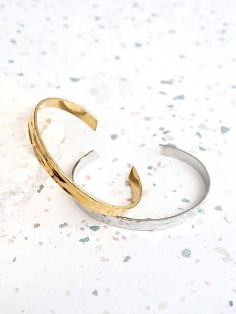 Toro Open Cuff 18K Gold Plated Bangle