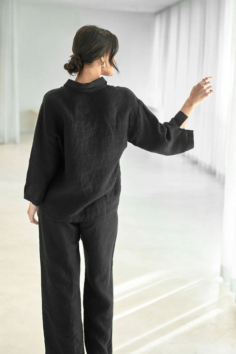 Wide Leg Linen Pant