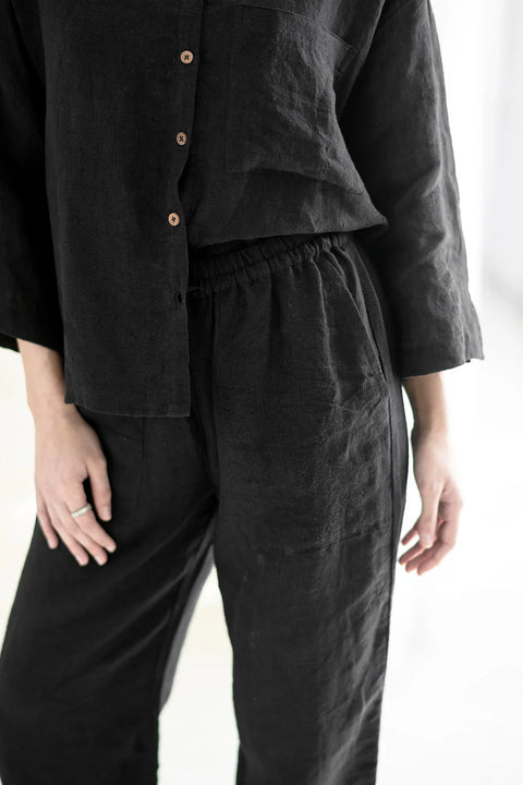 Wide Leg Linen Pant