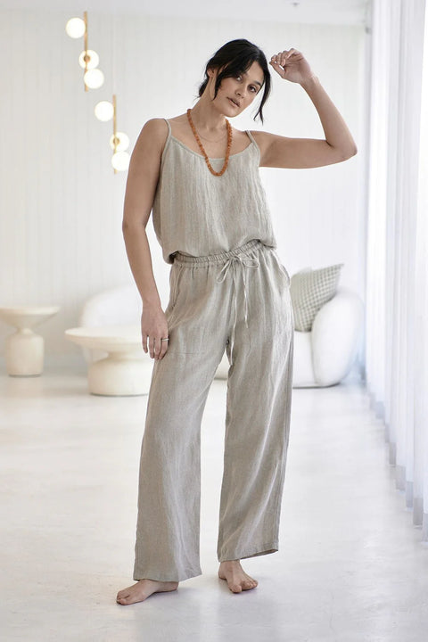 Wide Leg Linen Pant