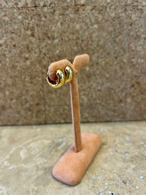 Love Her Chunky Round Hoops - Gold