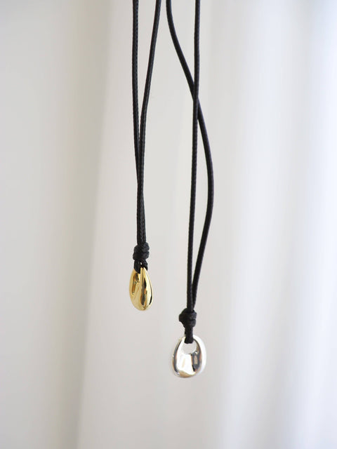 Rope Charm Necklace Gold