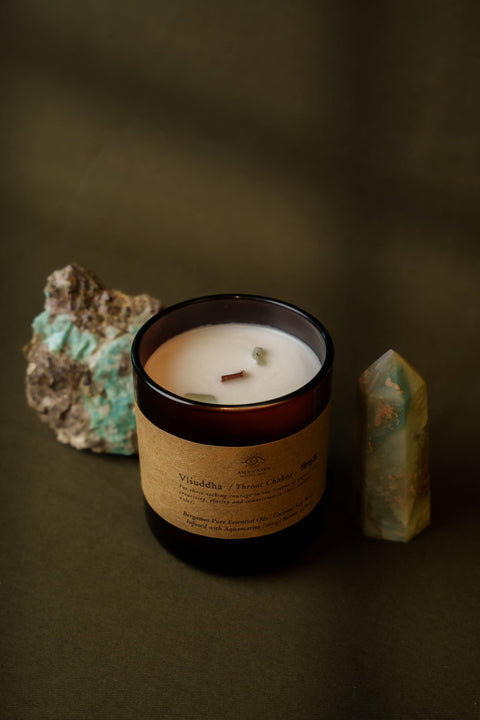 All Chakra Meditation Pure Essential Oil Candles: Heart / Small