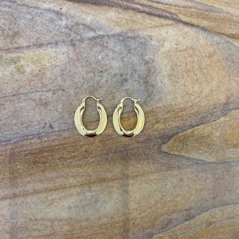 Love Her Chain Link Earrings - Gold