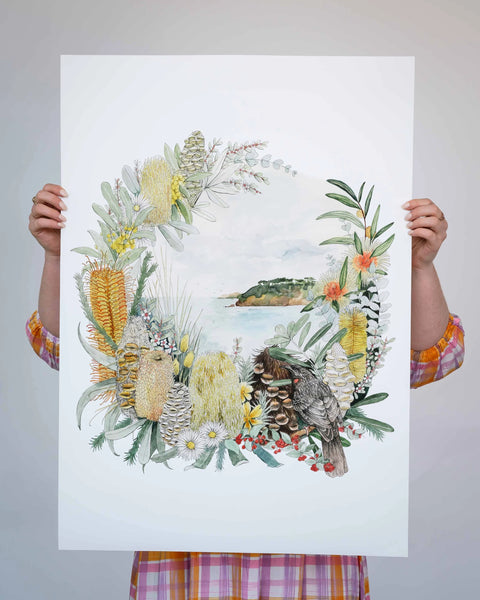 Home Safe Giclée Print A3 - Emma Morgan