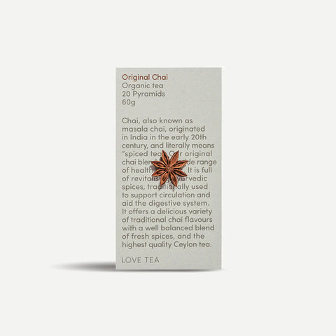 Original Chai Pyramid Tea 20 Bags