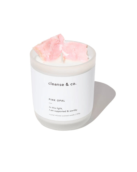 Pink Opal Intention Candle 200g