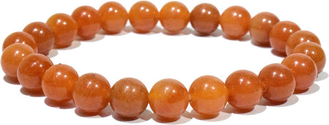 Crystal Bead Bracelet RED AVENTURINE 8mm