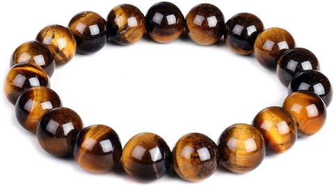 Crystal Bead Bracelet TIGERS EYE 6mm